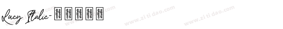 Lucy Italic字体转换
